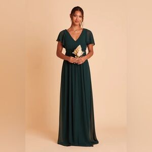 Birdy Grey Hannah Emerald Chiffon bridesmaid dress
